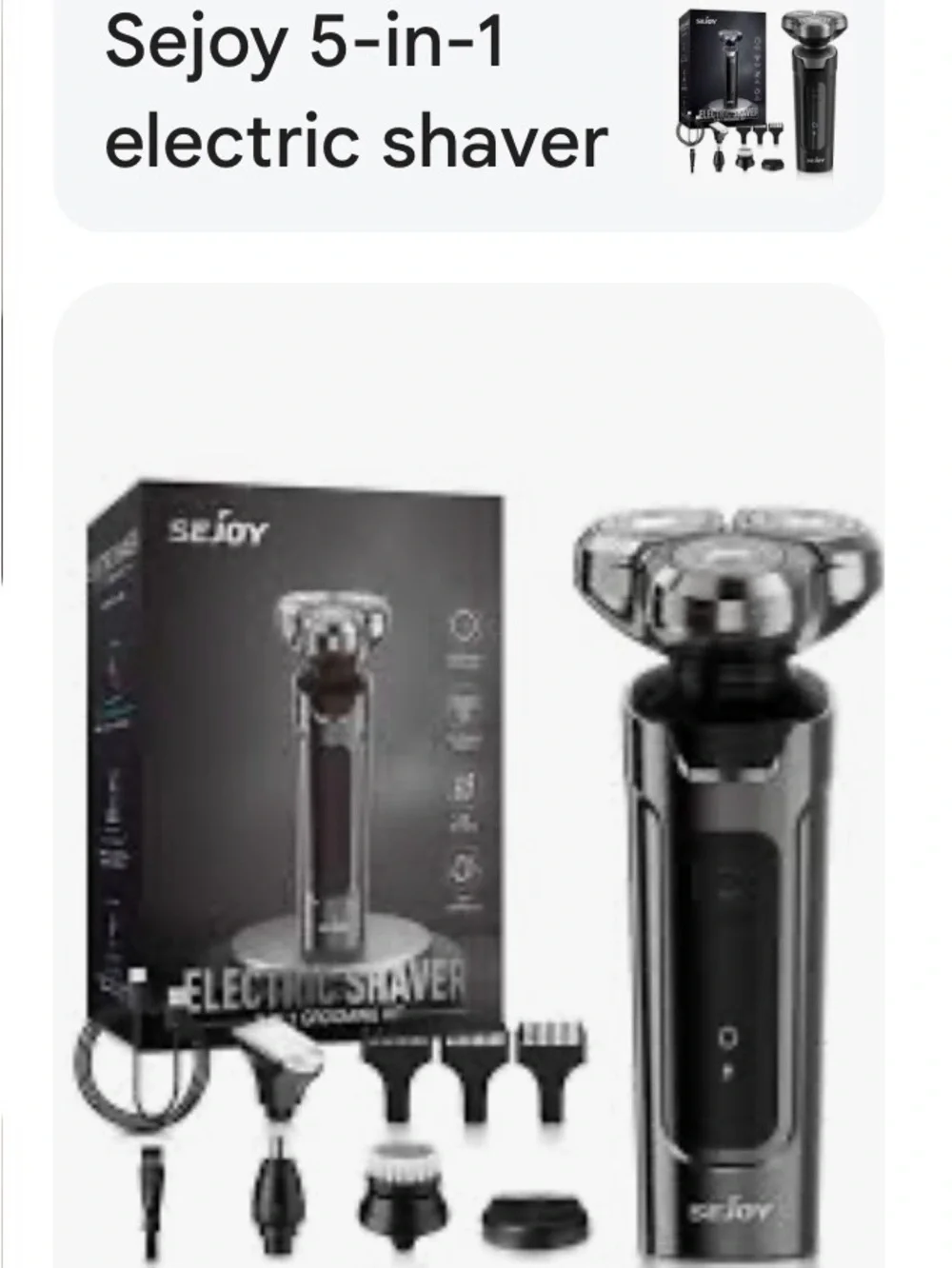 5-in-1 Electric Shaver Grooming Kit - Metallic Purple Finish